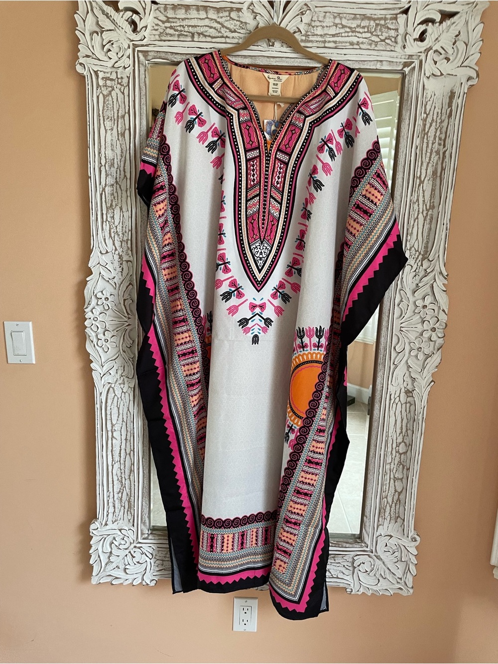 100% Poly Southwest Design Lounge Resort wear Day-Evening Caftan Dress
1X-4X.